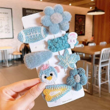 1 Board Hairpin, Hairpin, Cute And Pretty, Fruit Hairpin, Flower, Floral, Metal, Lady And Girl, Hairpin, Styling Tool, Hairpin (sky Blue Bird)