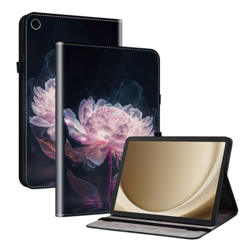 Case for Samsung Galaxy Tab A9+/A9 PLUS 11", Protective Folio Tablet Cover, Multi-Angle Display (Purple Peonies)