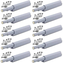 Push-to-open magnetic latches: These magnetic push-open latches open and close the door with a simple press (10 pieces).