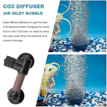 Fish Tank Plastic Aquarium CO2 Diffuser Tessellator Atomizer Dual Suction Cup