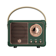Vintage Green Bluetooth Speaker - Mini, Portable, TF Card Compatible and High Quality Sound