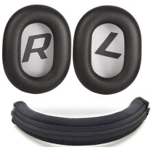 Protective headband - GLX - Compatible with Plantronics Backbeat Pro 2 - Foam and Leather - Black - Easy to install