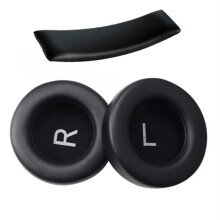 Replacement ear pads and headband in protein leather for AKG K845BT, K845, K540 headphones - Black
