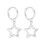 Star Alloy Earrings for Women - Silver Plated, Mini Stud, Holiday Gift 1