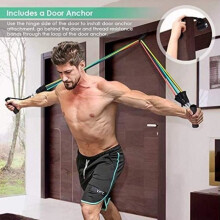 Resistance Bands Elastic Strength Training Set Fitness Exercise Bands Kit for Fitness Yoga Gym Workout Men Women