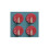 4 Seashell-Shaped Wall Hooks - Red, Cute Shaped Wall Hooks, Self-Adhesive Bag Hanging Hooks 1