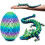 3D Printed Dragon Egg with Dragon - 3D Mobile Dragon - Multifunctional Decoration 1