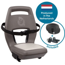 Qibbel Junior 6+ QuickConnect Asiento de bicicleta trasero 6 a 10 años 35 kg máx Marrón Beige