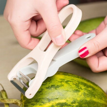 Two-in-one stainless steel fruit knife, portable multi-functional peeling fruit knife, gift for ladies