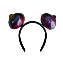 (double headed onion) Fun Unique Resin Headband With Realistic Fruit And Vegetable Designs For Birthdays And Festival Celebration Gathering