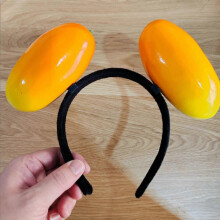 (Twoheaded watermelo) Fun Unique Resin Headband With Realistic Fruit And Vegetable Designs For Birthdays And Festival Celebration Gathering