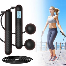 PRUMYA Skipping Rope - Cordless Model - Built-in Counter - LCD Screen - Durable Materials