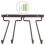 Wall-Mounted Metal Wine Glass Rack with 2 Rails 1