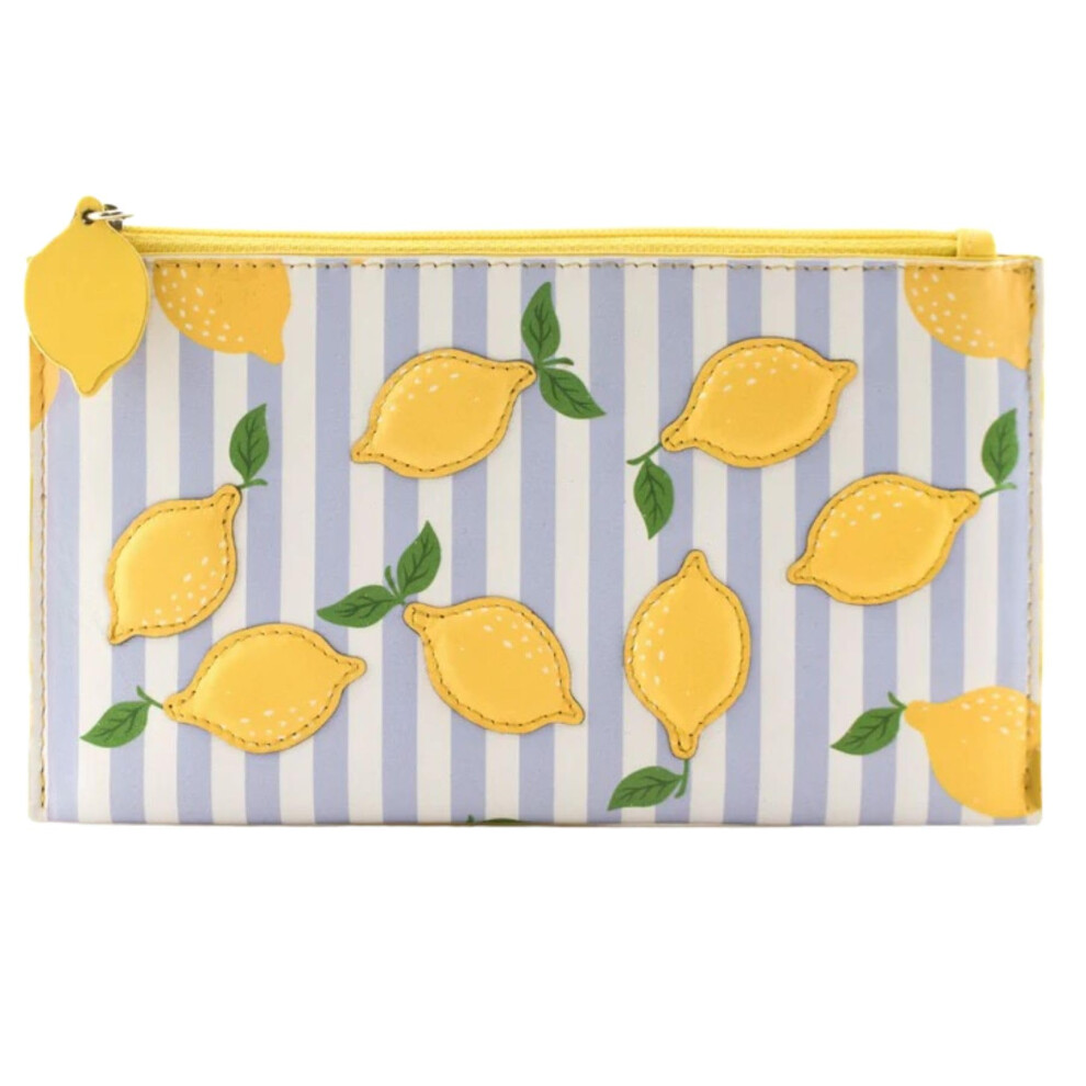 Mala Leather Sorrento Lemon Leather Double Glasses Case For Women Zip Top Sunglasses Holder With Divider Genuine Leather Eyewear Case 18 X 10 Cm
