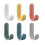 (6 pieces) Adhesive hooks, utility wall hooks, wall hooks for decorative wall-mounted key holders, wall hooks 1