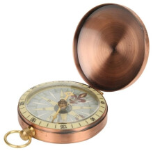 Eiffel Portable Vintage Retro Copper Compass for Camping and Hiking