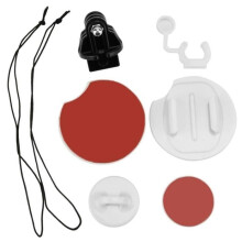 8-in-1 Set of 2 Surfboard Mounts, 2 Camera Safety Plates, 2 Tie-Down Straps, 1 FCS Plug