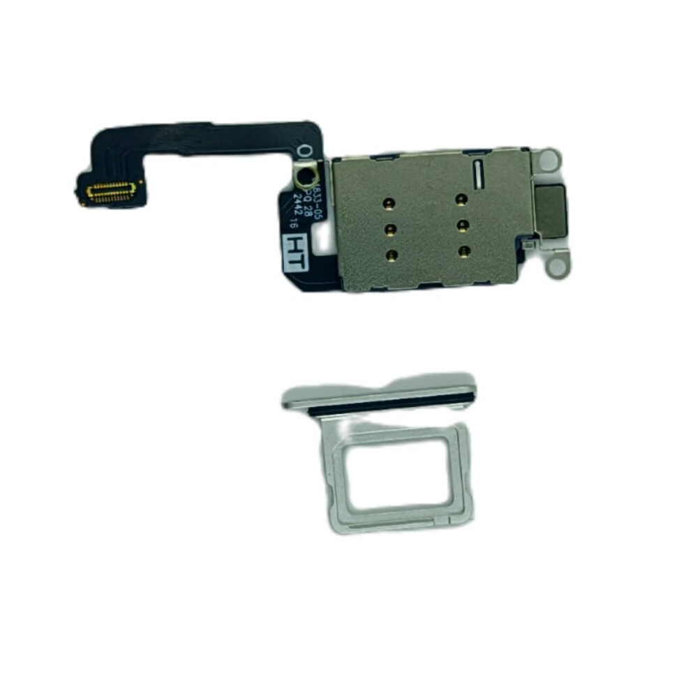Dual Sim Reader And Sim Tray For Iphone 16 White 632412924331