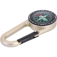 (68309) 2-in-1 Compass Carabiner Clip Compass for Camping, Outdoor Hiking, and Keyring