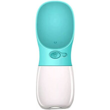 Dog Water Bottle, 350ml Dog Water Bottle (Blue), Portable Leak-Proof Water Dispenser