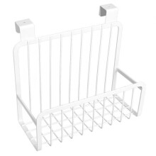 Hanging basket - Tbest - Over-the-door storage rack - White - Carbon steel - Easy to install