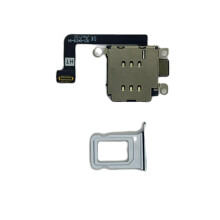 Dual Sim Reader and Sim Tray For iPhone 15 Plus Blue