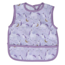 Waterproof baby bibs with pocket and hook and loop fasteners, machine washable, 35 x 30 cm, made of polyester