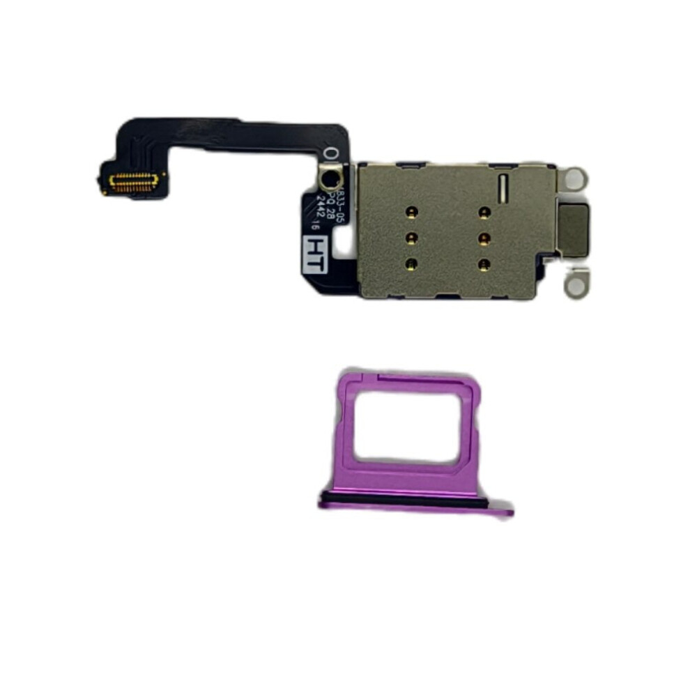 Dual Sim Reader And Sim Tray For Iphone 16 Purple 632412924348