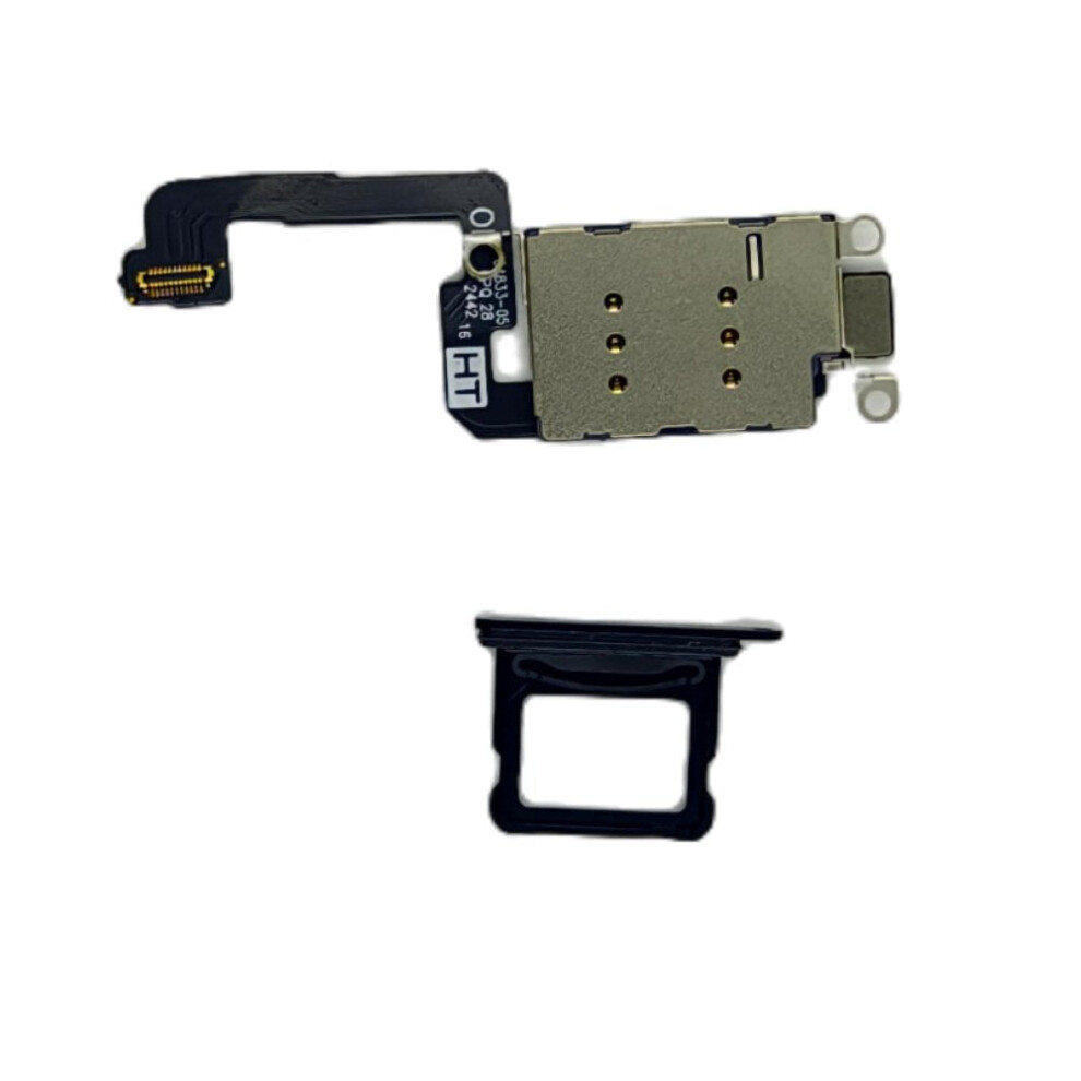 Dual Sim Reader And Sim Tray For Iphone 16 Black 632412924362