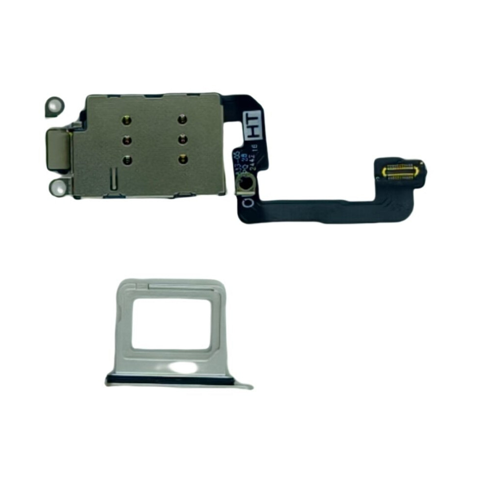 Dual Sim Reader And Sim Tray For Iphone 16 Plus White 632412924386