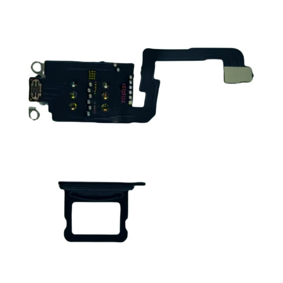 Dual Sim Reader And Sim Tray For Iphone 16 Plus Black 632412924416