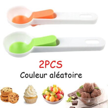 Ice Cream Scoop, Plastic Ice Cream Scoop + Ejector, for Ice Cream Scoops, Melon, Meatballs, Desserts, Fruit, Sorbets