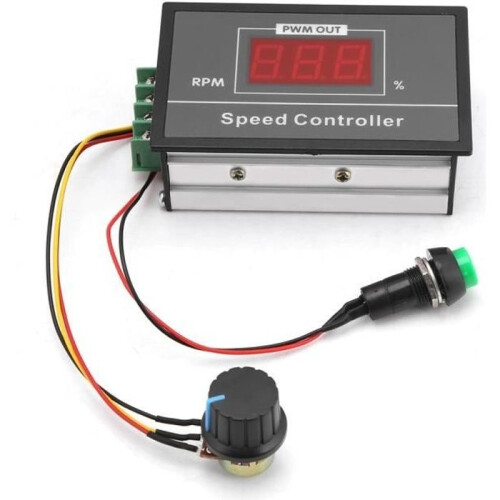 Motor speed controller - DC - PWM - 6-60V - 30A - Digital display