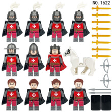 Medieval Military Soldiers Building Blocks Humanoid Mini Figure Toys with Horse Style G