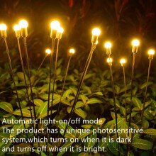 Solar Garden Firefly Light 6-Head 2 Pack