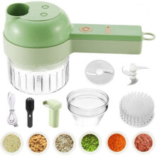 Vegetable Chopping Set - 4-in-1 Electric Food Processor - Portable - Cordless - Multifunctional