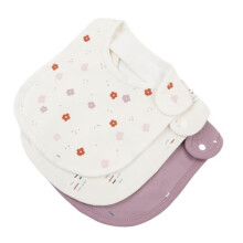 Vvikizy Cotton Baby Bibs, Absorbent Cotton Baby Bibs, 3-Piece Set, Cute Animal Baby Care Set, Seagull