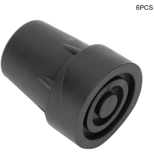Reliable and durable cane tips, non-slip walking cane tips with a solid structure, 6 pieces for people
