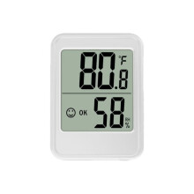 Indoor Thermometer, Hygrometer, Electronic Thermometer and Humidity Thermometer for Home, Office, Greenhouse, Warehouse, Bedroom
