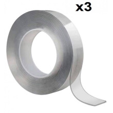 Double-sided tapes - ALIEN - EASY EASY - Pack of 3 x 3m - Ultra resistant - PVC