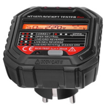Socket Tester - AYNEFY - HT107D - LCD Display - 7 LED Lighting Modes - Maximum Voltage 250V