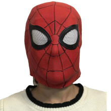 (Spider-Man mask) Funny Animal Mask Zodiac Head Mask, Horse Head Green Fishman Cute Gorilla Cosplay Kids Halloween Performance Prop
