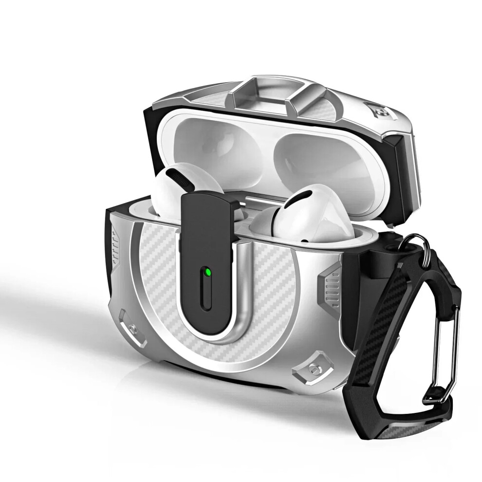 Case For Apple Airpods Pro 2 Protective Shockproof 360 Cover In Silver 632412925369
