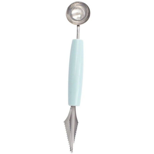 Stainless steel melon baller kitchen gadget (sky blue)