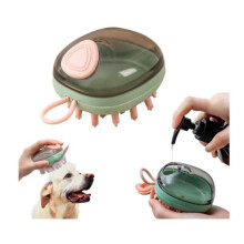Dog Bath Brush - Shampoo Brush - Rubber - Silicone - Non-slip Handle