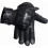 Men's black leather gloves with fleece lining 1