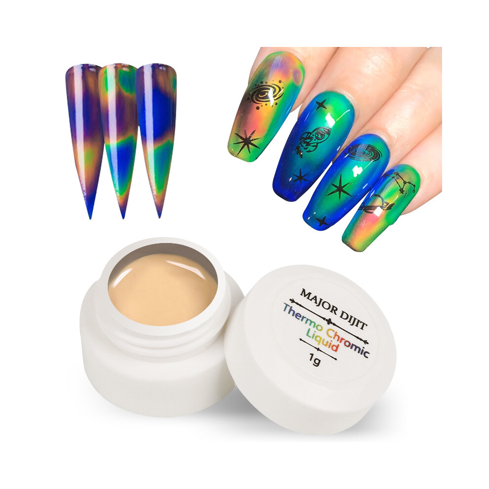 Oil glue aurora neon thermochromic liquid gradient color aurora liquid crystal thermochromic liquid sticker