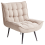 Beliani Armchair ALVESTA Boucle Beige 4