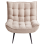 Beliani Armchair ALVESTA Boucle Beige 5