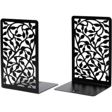 Metal Bookends for Heavy Books, Set of 2, Home Office Decoration, Sturdy and Elegant Support with Modern Design